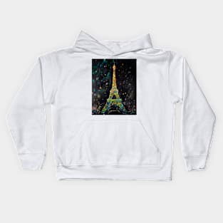 Rain in the night Paris Kids Hoodie